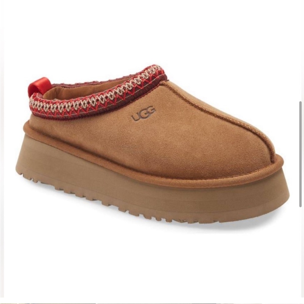 UGG Tazz Mule Slipper Platform Clog Chestnut Women's Size 7